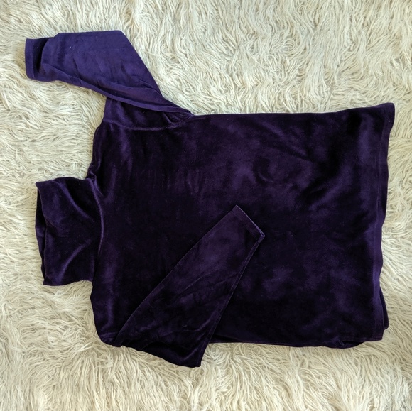 Purple velour turtle neck - Picture 1 of 1